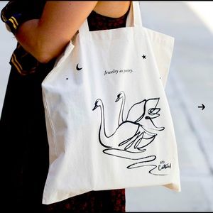 Catbird NYC Tote bag Swan design